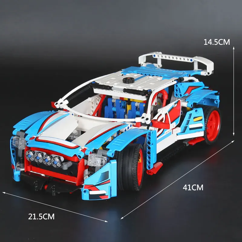 20077 1085 шт. серия Technic совместима с Lepining 42077 Rally Car Set строительные блоки кирпичи
