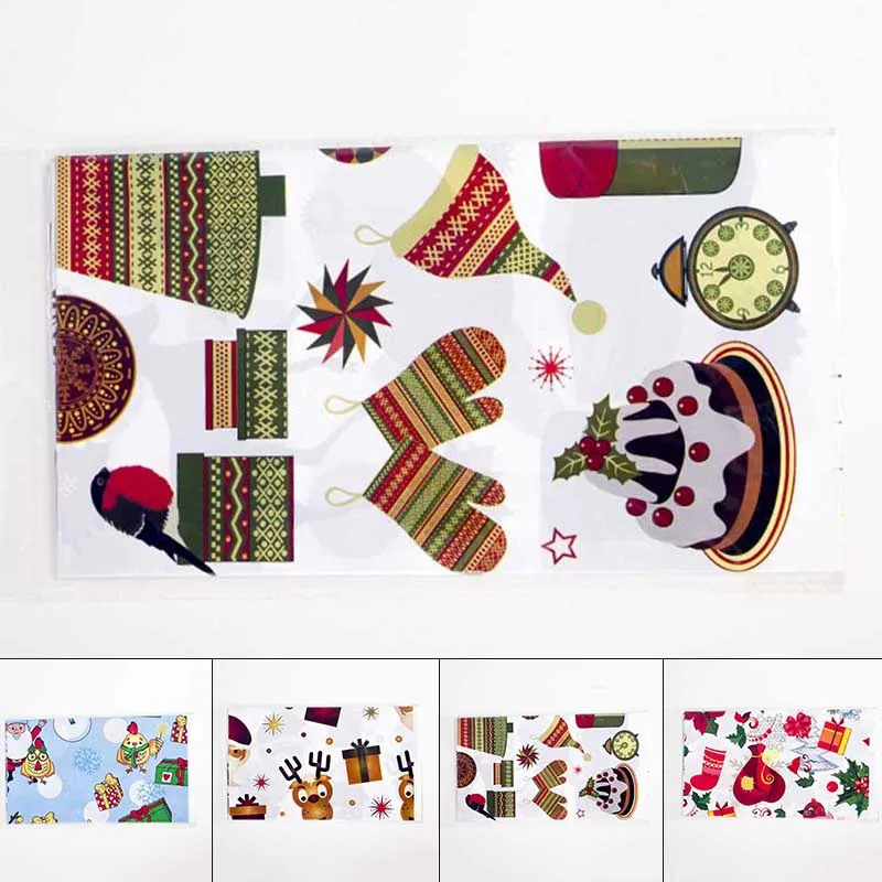 Рождественские скатерти вечерние одноразовые ПВХ коврики с принтом | Дом и сад