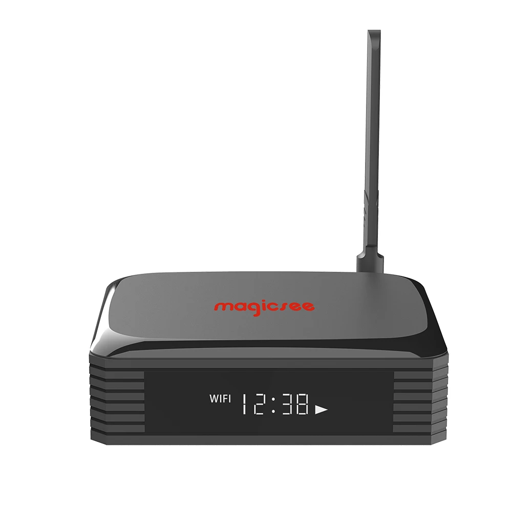 Magicsee N5 плюс ТВ Box Android 9 0 Amlogic S905X3 4 ядра Гб Ram 64 ГБ Rom 2 + 5G Wi Fi Ethernet BT 8K HDR Декодер