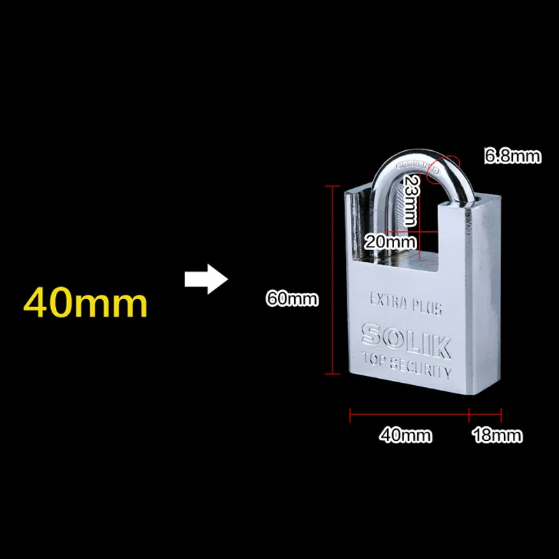 Водонепроницаемый дверной замок с защитой от кражи и ржавчины навесной медным