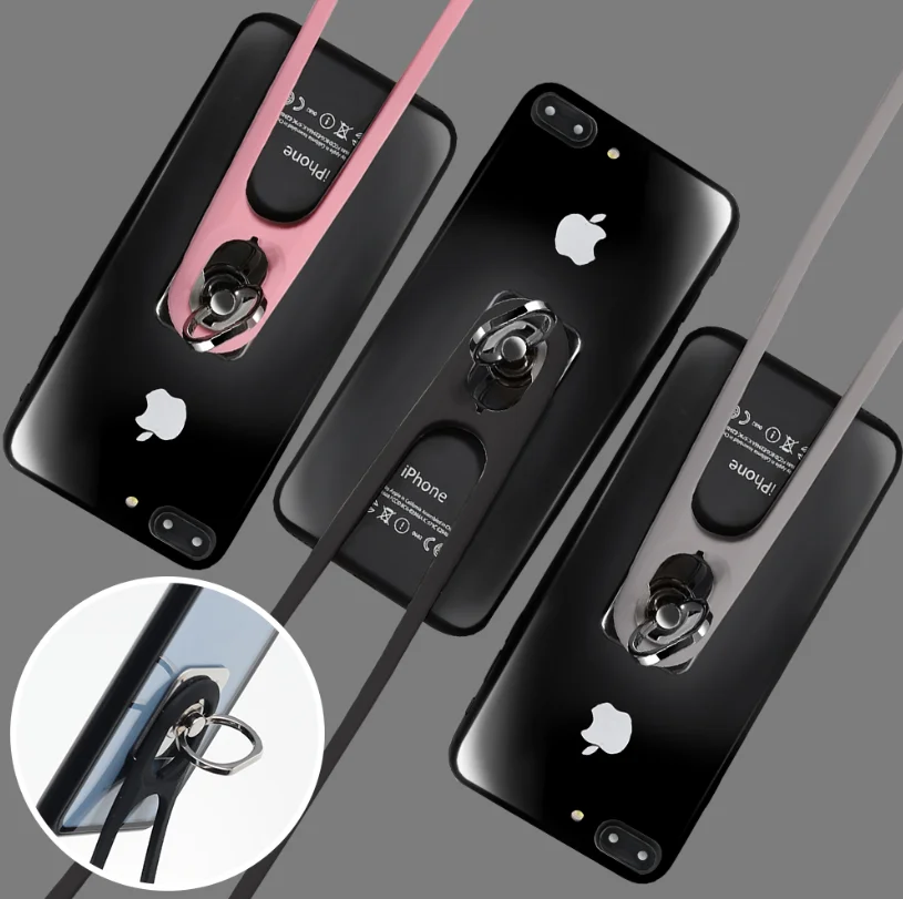 Новейший Универсальный 360 градусов кольцо на палец новый ремешок 2 в 1 держатель