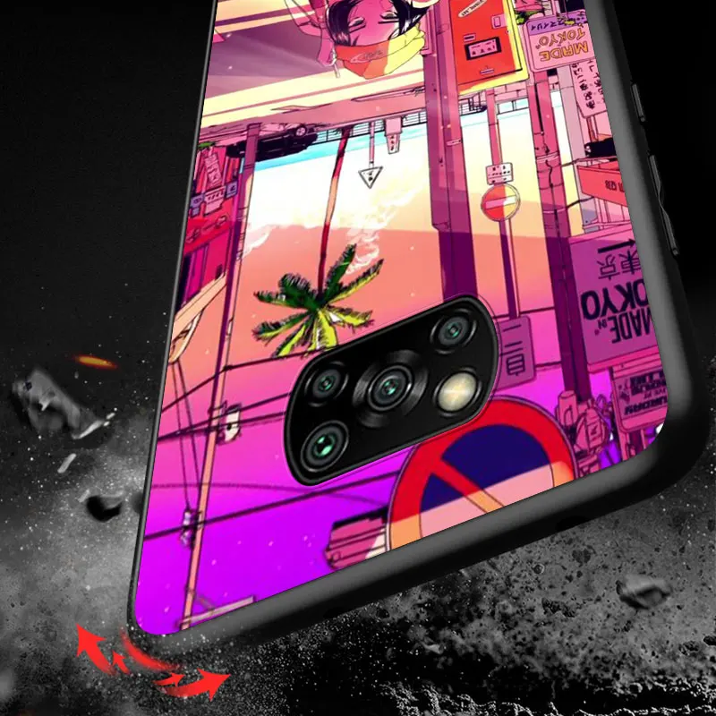 

Anime vaporwave aesthetic For Xiaomi POCO F1 M3 X2 X3 NFC F2 M2 Pro Mi Mix 3 Play A3 A2 A1 lite 6 CC9 CC9E Phone Case