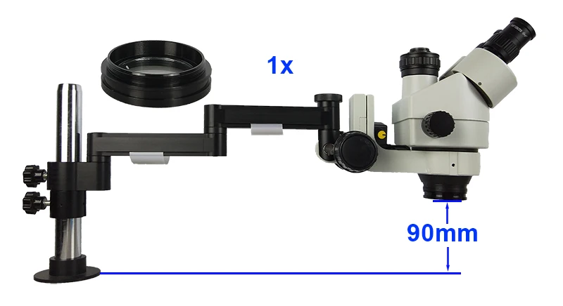 Efix 38MP Вращающийся универсальный поворотный кронштейн Подставка тринокулярный микроскоп HDMI USB камера паяльная Стерео Зум 1" ЖК-телефон ремонт