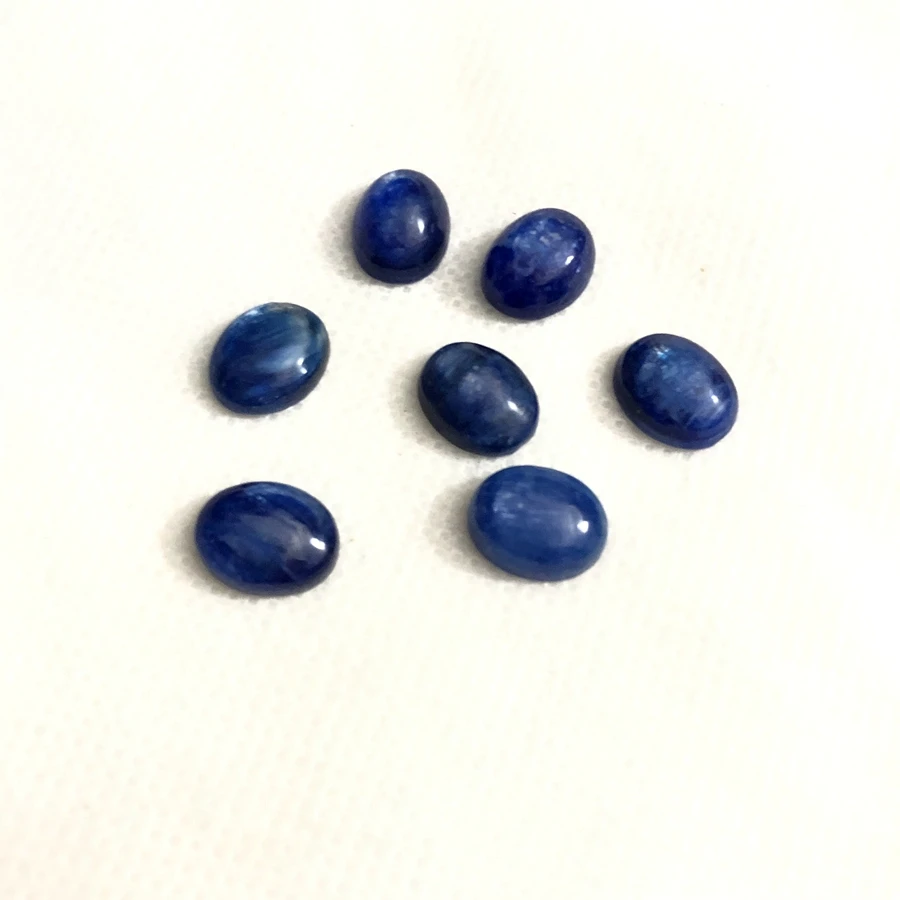 Sale 2ps/lot 100% Natural Blue Kyanite Bead cabochons,10x14mm 12x16mm 13x18mm 15x20mm,22x30mm Oval Gem stone Cabochon Ring Face