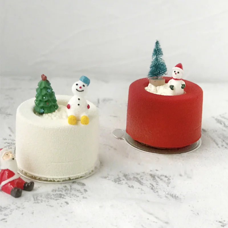 

6 Cells Middle Cavate Mousse Cake Mold Cylinder Circular Column Shape Mould For DIY Pudding Jelly Panna Cotta Silicone Molds