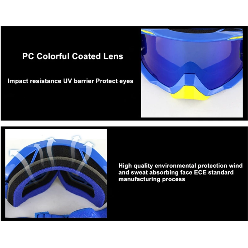 Очки для мотокросса SOMAN очки крутые мотоциклетного шлема|Мотоциклетные очки| |