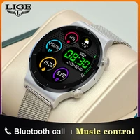 lige 2021 new smart watch men full touch screen sports fitness watch ip68 waterproof bluetooth for android ios smartwatch mens