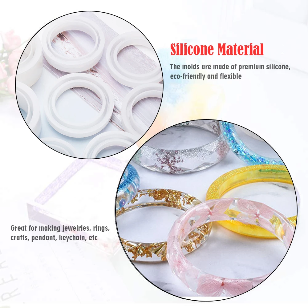 Набор из 27 штук форма для колец смолы ювелирные изделия силиконовые формы