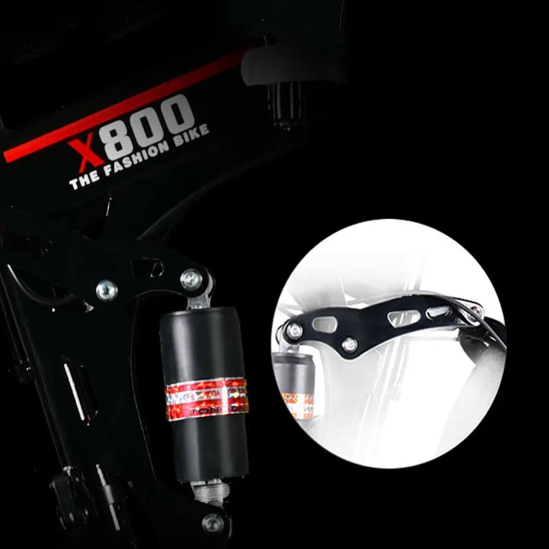 Складной горный велосипед 26 дюймов система двойной подвески нескользящее колесо