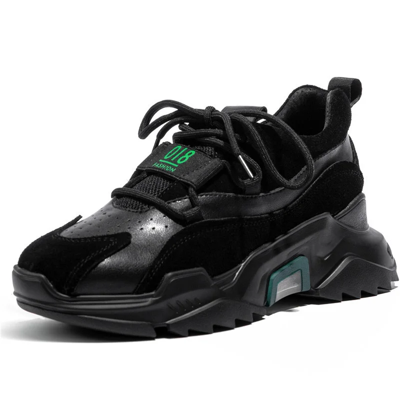 COVIBESCO/Новые кроссовки из натуральной кожи обувь на плоской подошве платформы