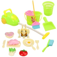 fashion 22 itemslot 7 pcs household cleaning tools 15 pcs miniature kitchenwares kitchen dollhouse accessories for barbie