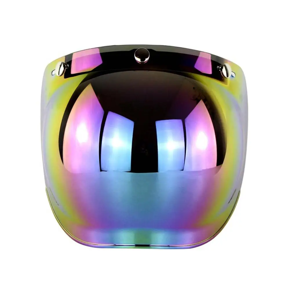 Мотоциклетный шлем объектив с открытым лицом козырек Объектив Ретро 3 snap