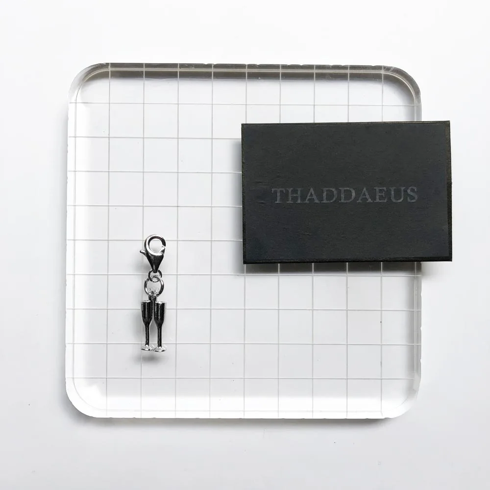 Очаровательные Подвески в виде очков шампанского для женщин и мужчин модные