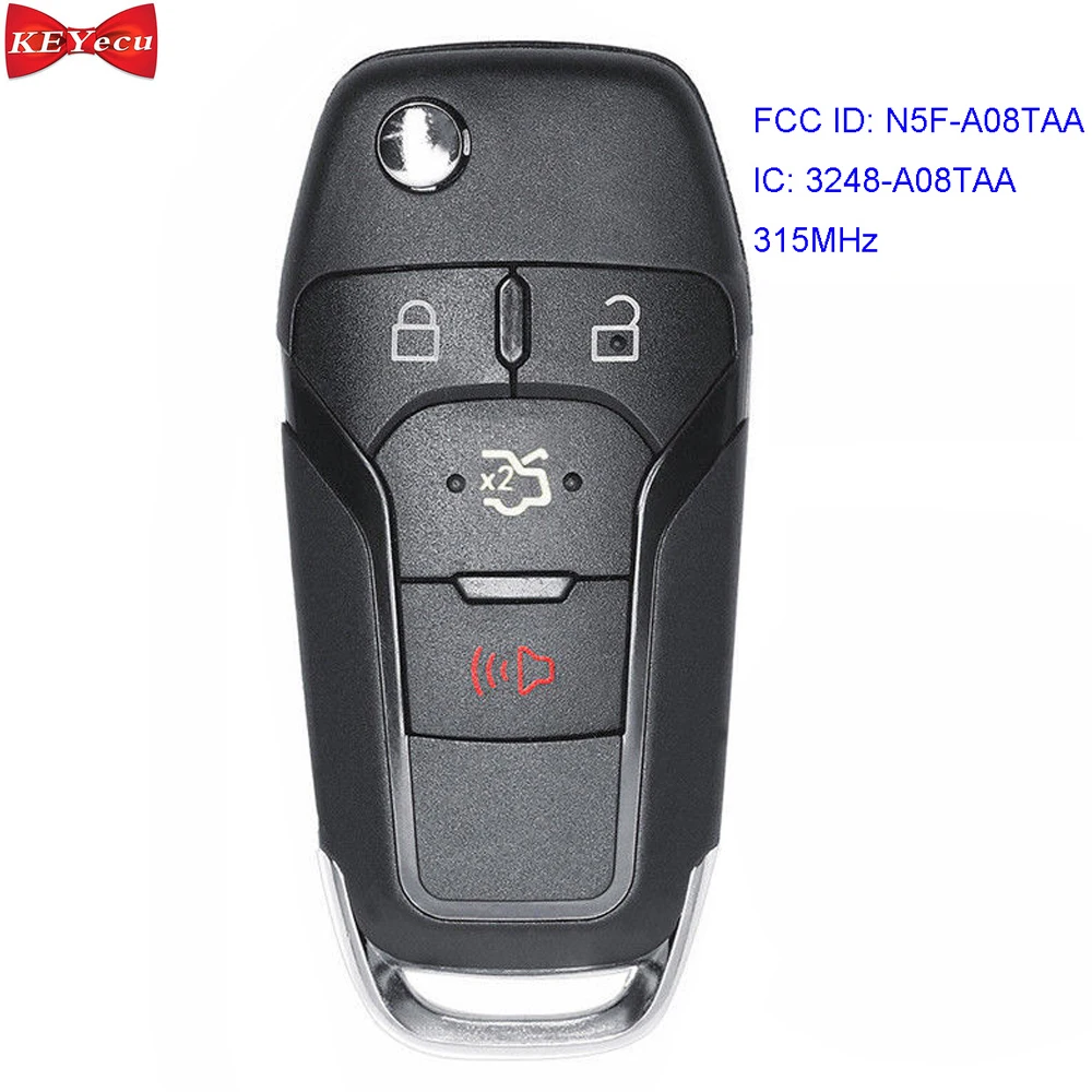 Брелок KEYECU для дистанционного ключа Ford Fusion 2013 2014 2015 2016 МГц чип ID49 идентификатор FCC: