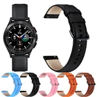 Ремешок из натуральной кожи для наручных часов, браслет для Samsung Galaxy Watch 4 Classic 42 мм 46 мм, Galaxy Watch 4 40 мм 44 мм, 20 мм