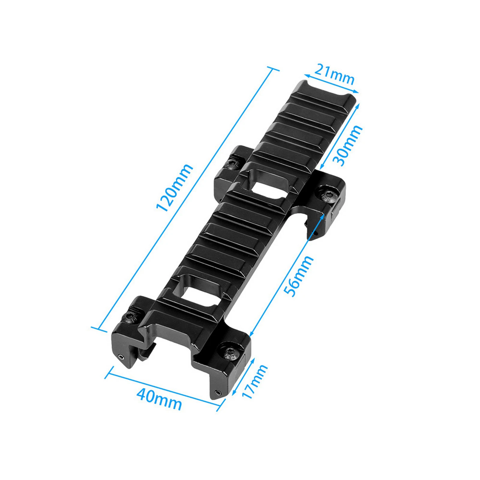 Тактический 8-слотовый удлинитель 21 мм Picatinny Weaver Rail Adapter Red Green Dot Scope Sight Base для охоты