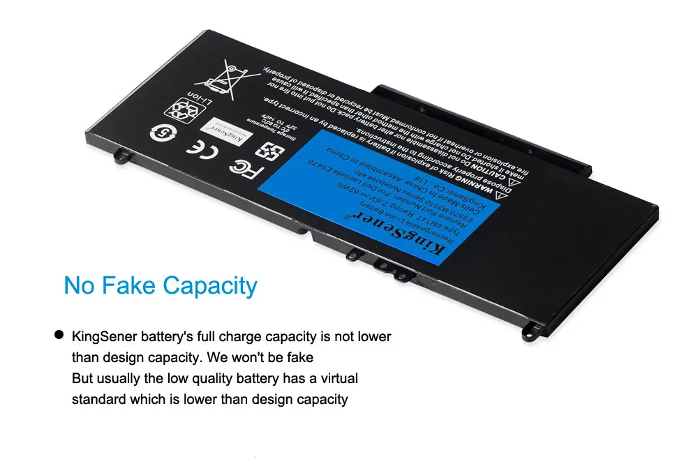 KingSener 6MT4T ноутбук Батарея для Dell Latitude E5470 E5570 Тетрадь 15," M3510 7V69Y TXF9M 79VRK 07V69Y 7,6 V 62WH