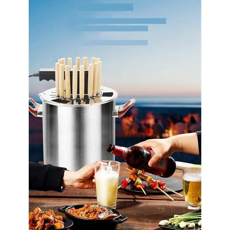 

Grille Camping Mangal Kebab Machine Barbeque Raclette Churrasco Barbacoa Barbecue for Outdoor Churrasqueira Electric Bbq Grill