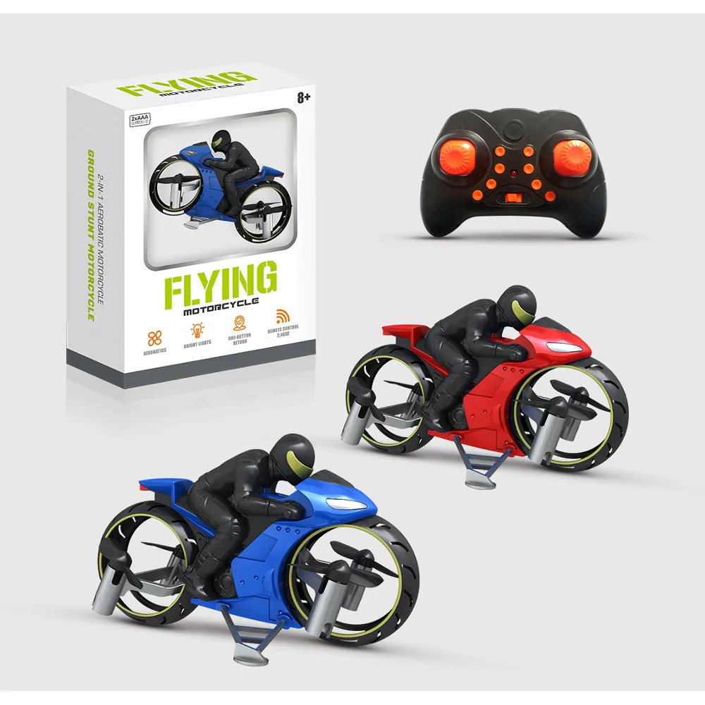 

2.4Ghz Remote Flying Motorcycle Mini Done With Led Light Dual Mode Headless Mode RC Quadcopter