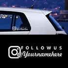 Пользовательские имена Instagram Facebook аккаунт автомобильные наклейки виниловые наклейки для окна автомобиля Декор наклейки s Автомобильные Наклейки росписи