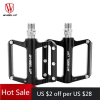 wheel up mtb road bike pedals aluminum alloy anti slip footboard ultralight bicycle pedals sealed bearings cycling accessories