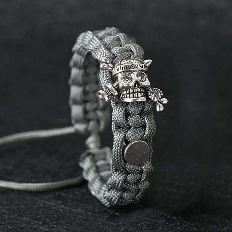 Мужской браслет из Паракорда мужской с именем персонализированный плетеные