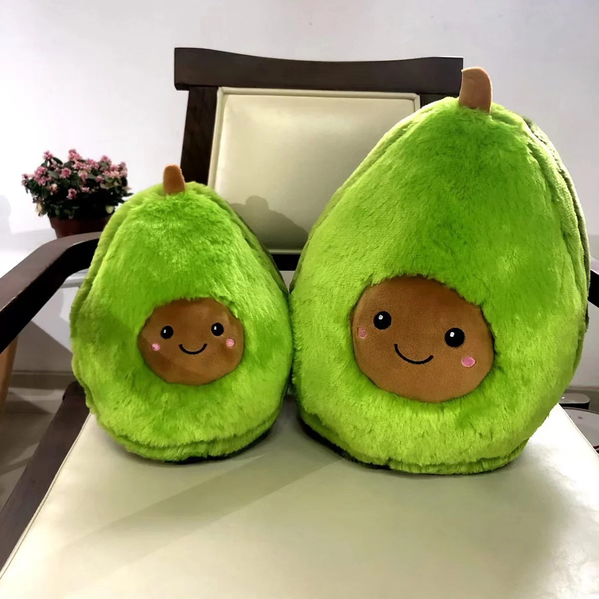 

20/40/60CM smile cartoon avocado stuffed plush toy fruit plant pillow doll children gift home decoration ornaments