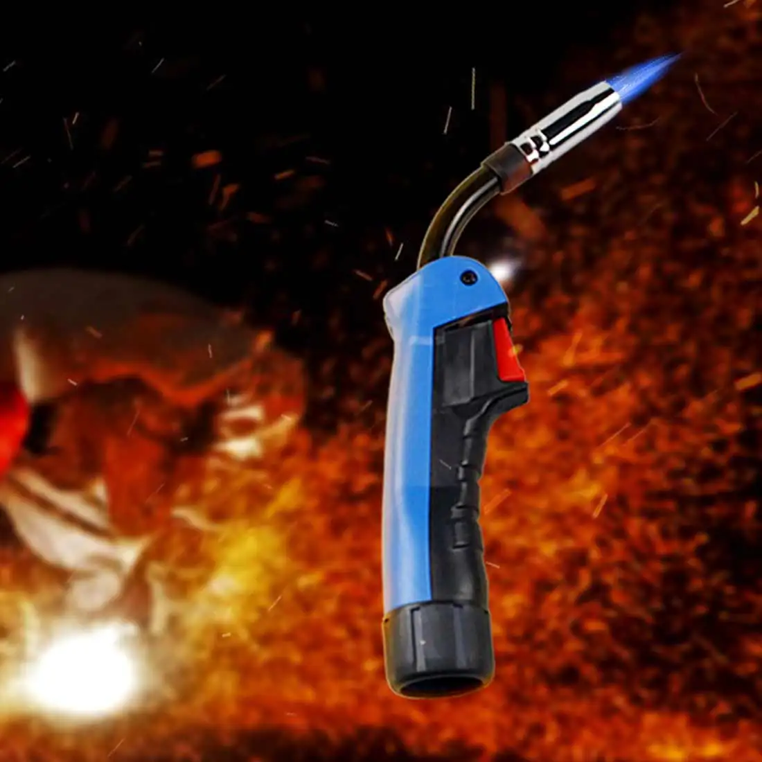 Mig Mag CO2 сварочный фонарь с воздушным охлаждением MB 1 шт. 15AK 14AK Лебединая шея Контактный наконечник держатель газовое сопло электромагнитный клапан