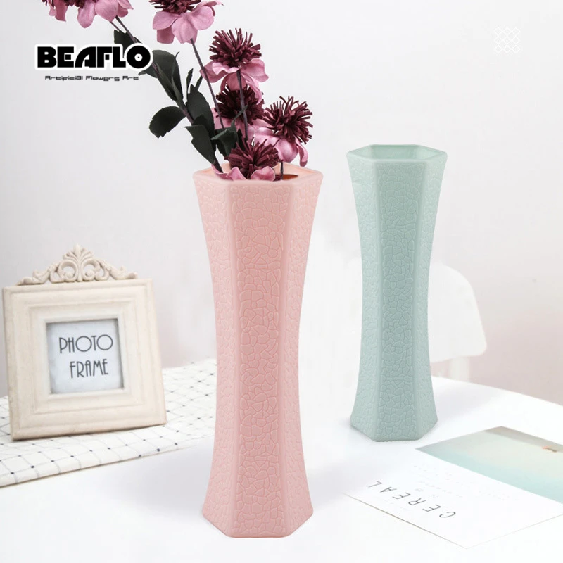 Модерн Ваза для цветов декорация дома имитация керамики столик аранжировка пластиковые вазы для цветов северный декор E0019.