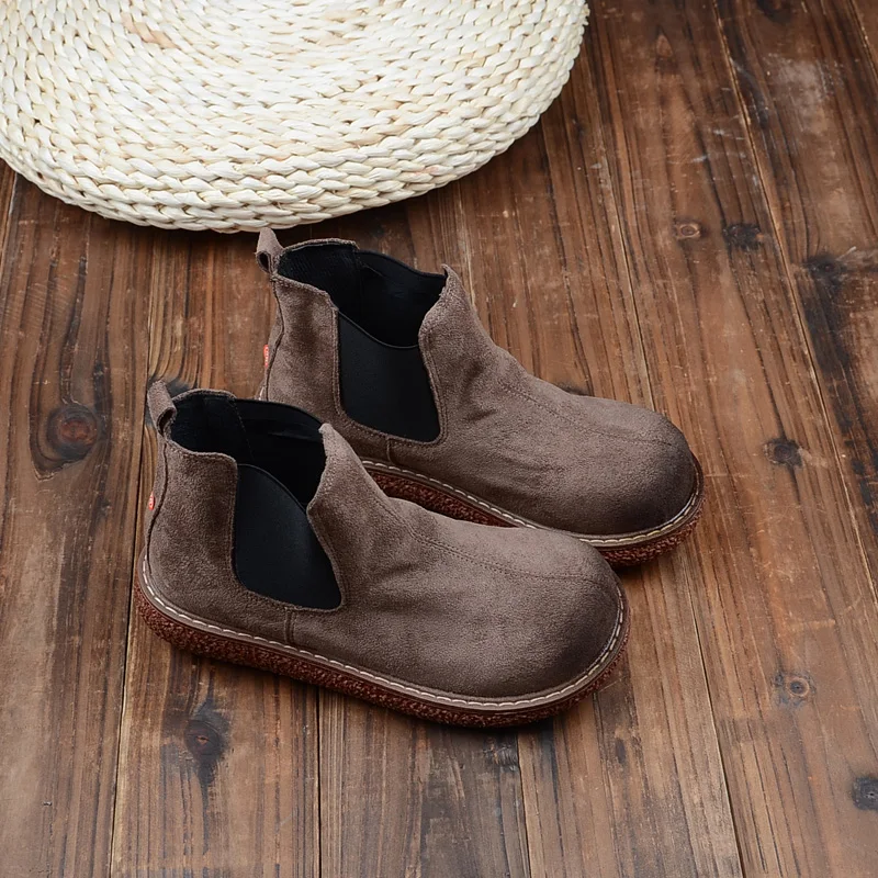 Туфли в стиле ретро Mori на плоской подошве британском с толстой подошвой|Женские