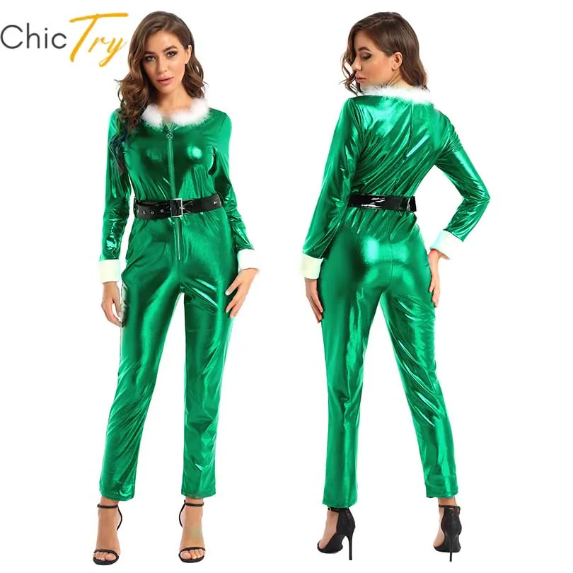 S XXL женский меховой комбинезон с длинным рукавом на молнии Зимний Повседневный