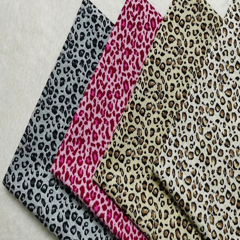 Симпатичная мультяшная черная белая леопардовая печатная 100% хлопчатобумажная