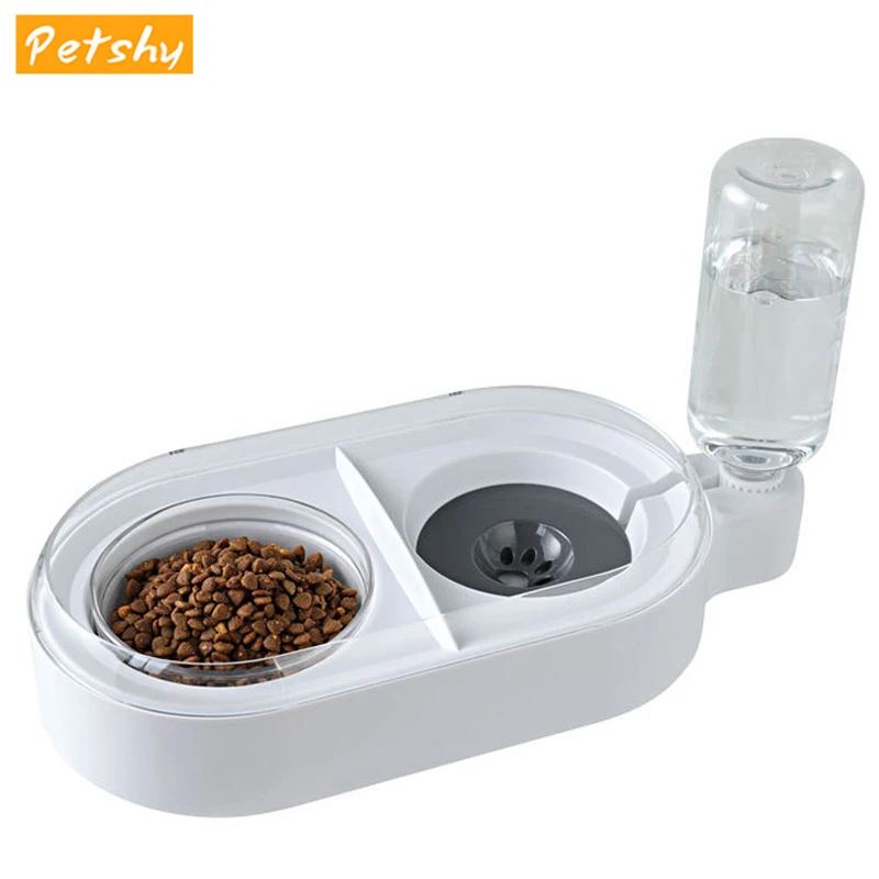 Автоматическая кормушка для домашних животных Petshy Стеклянная Двойная миска