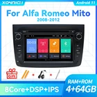 4 Гб + 64 Гб Carplay Android 11 автомобильное радио для Alfa Romeo Mito 2008 2009 2010-2012 1 Din Черный CD плеер 8 ядер Авто GPS Navi WIFI