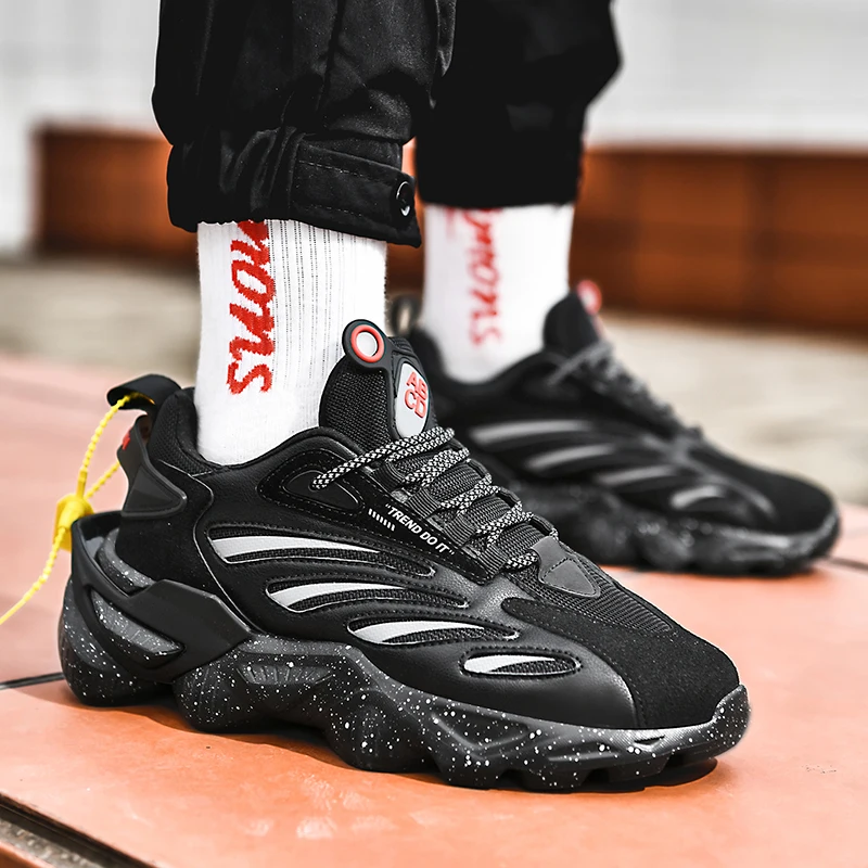 

2021 брендовые кроссовки на массивной резиновой платформе, модная мужская обувь для бега, мужская обувь, повседневные мужские кроссовки для б...