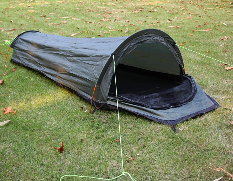 Портативный Одноместный Bivvy палатка, Сверхлегкий Bivvy мешок Палатка bivvvy мешок для выживания на открытом воздухе, бушкрафт, альпинизмом палатка