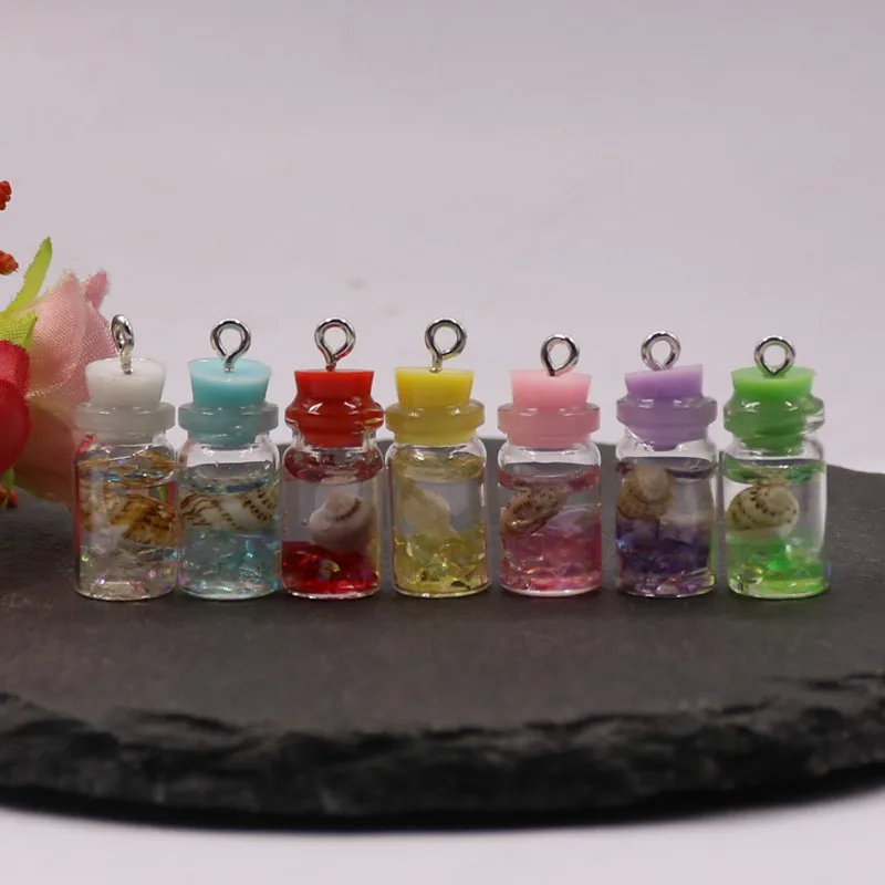 5 шт. Подвески ручной работы в виде бутылки для дрифта из смолы подвески с