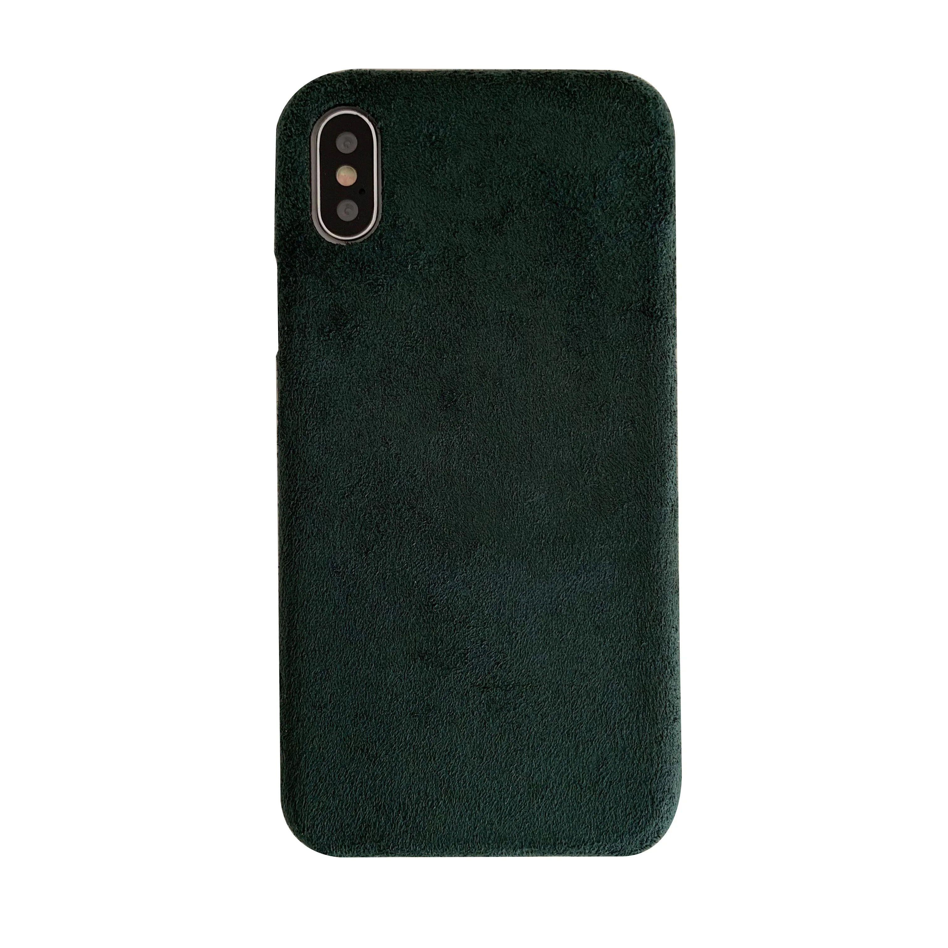 Бархатный зеленый тканевый чехол для телефона для iPhone 11 Pro Max XR X XS MAX мягкая ткань для вина роскошный чехол s для iPhone 6 6s 7 8 Plus чехол - Цвет: Зеленый