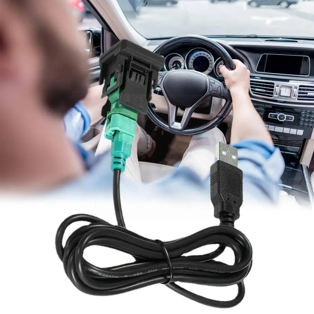 

Центральная панель кондиционирования для Volkswagen, панель USB с оригинальным интерфейсом и жгутом AUX, аудио проводка, зарядный интерфейс V0V4