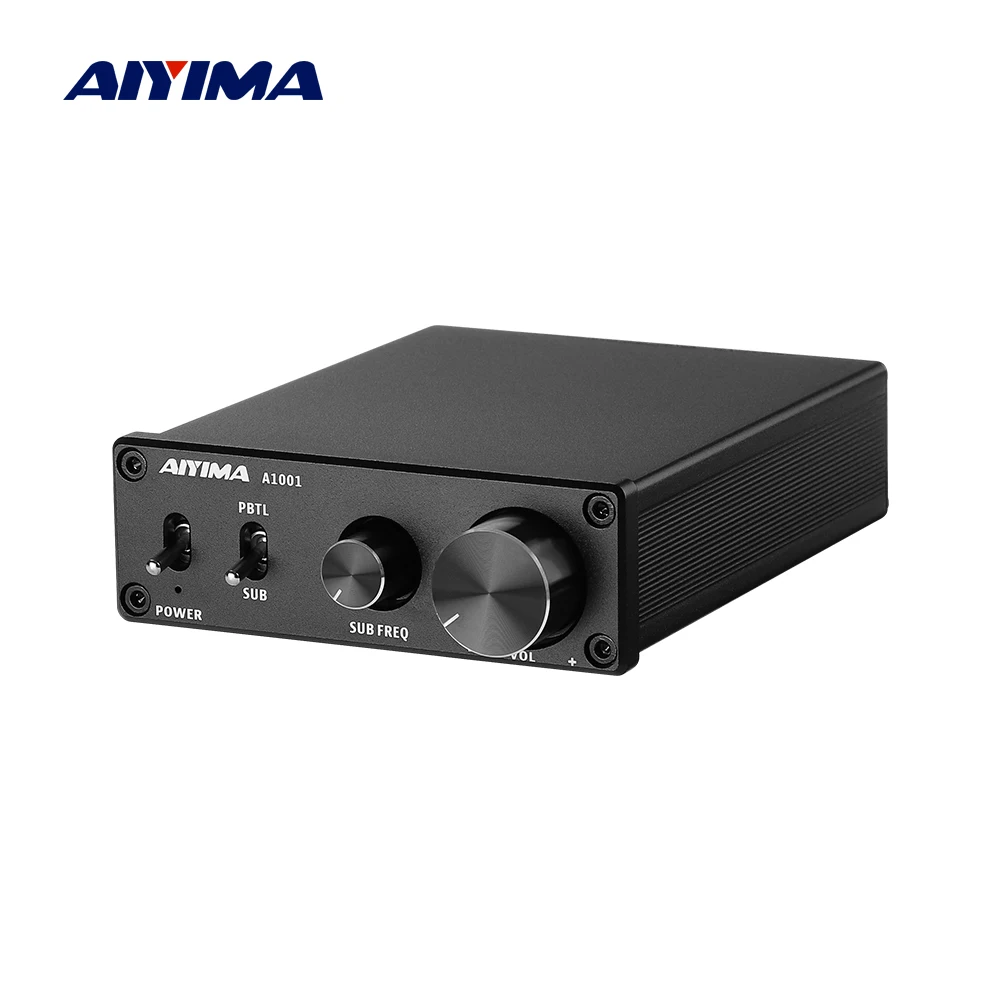 Amplificador de Áudio Aiyima Subwoofer Amplificador Mono Som Digital Classe d Casa Freqüência Completa Potência Tpa3116d2 100w