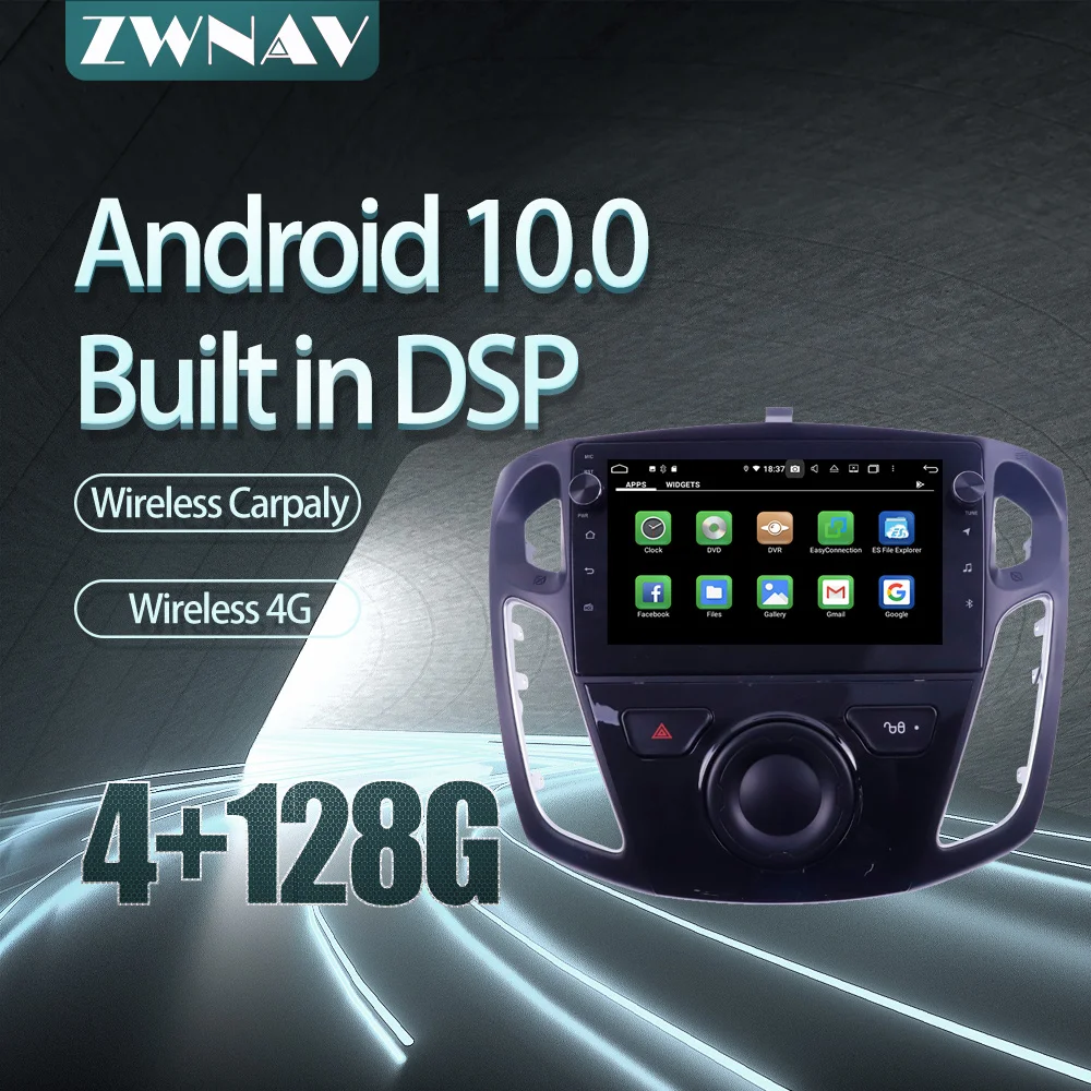 

For Ford Focus 2004-2013-2017 Car radio player Android 10 PX6 64GB GPS Navigation Multimedia Player Radio