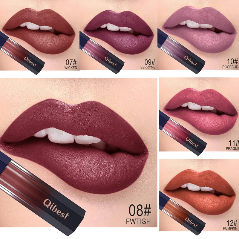 Новинка Макияж для губ Матовая жидкая помада водостойкий стойкий пигмент