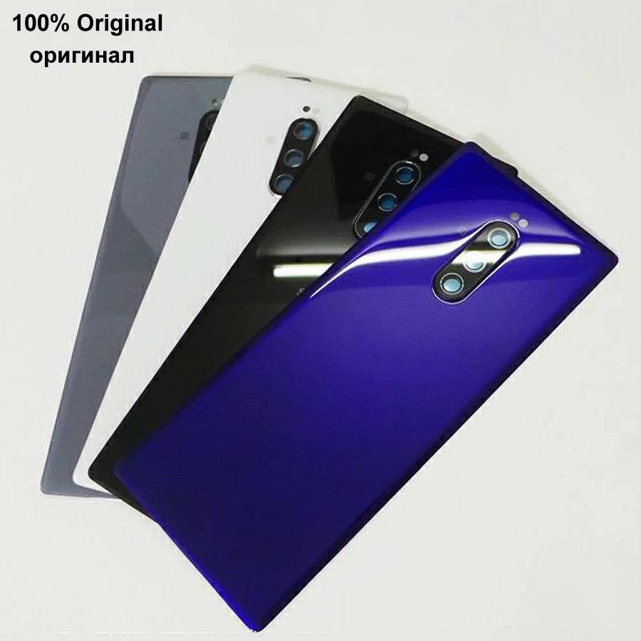 Запасная крышка для аккумулятора Sony Xperia 1 X1 / XZ4 J8110 J8170 J9110 100% оригинал | Мобильные