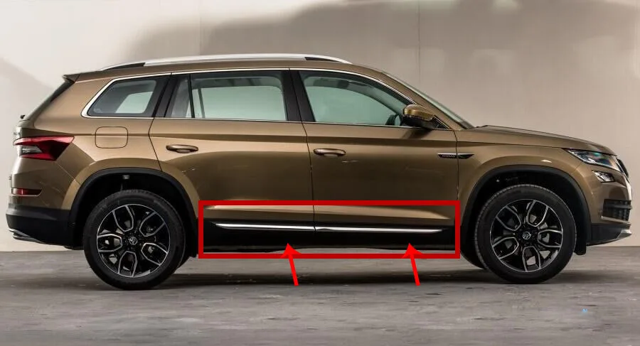 4 шт. защитная пластина для нижней двери SKODA KODIAQ|guard plate|avoidplate door |
