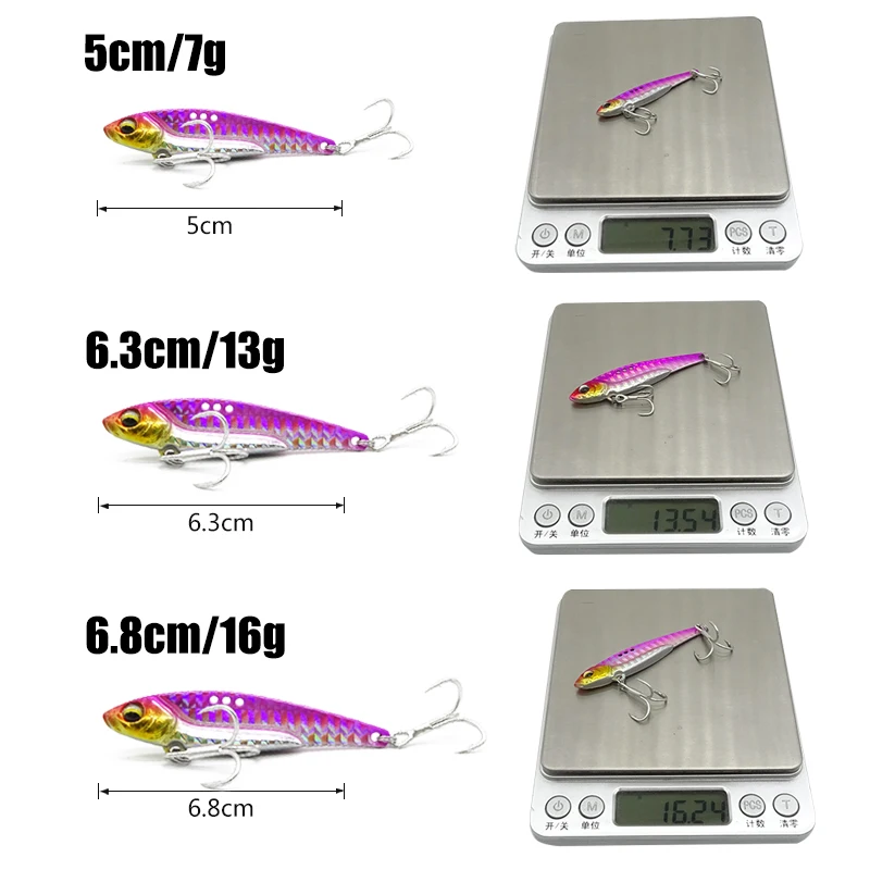 VIB Металлические воблеры для дорожной рыбалки приманка искусственный воблер