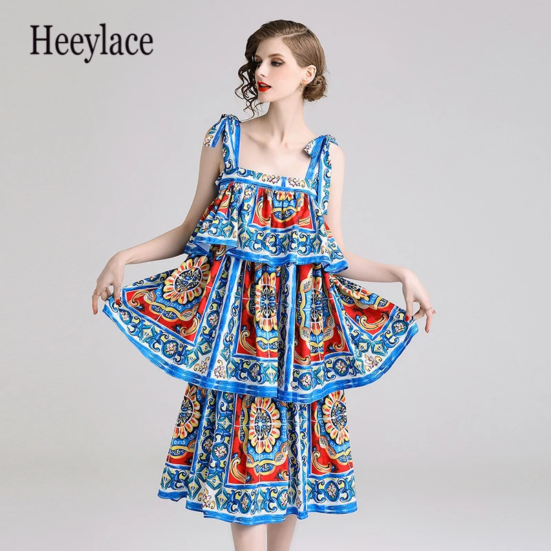 Новинка 2019 модное дизайнерское летнее платье для подиума Сицилия женское с