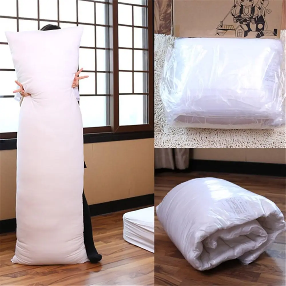 45 Длинная Подушка внутренняя белая для сна в стиле аниме Прямоугольная подушка