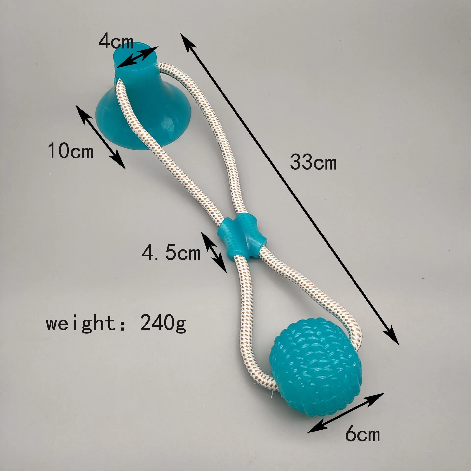 Интерактивная присоска для собак игрушки с нажимным мячом TPR эластичные веревки