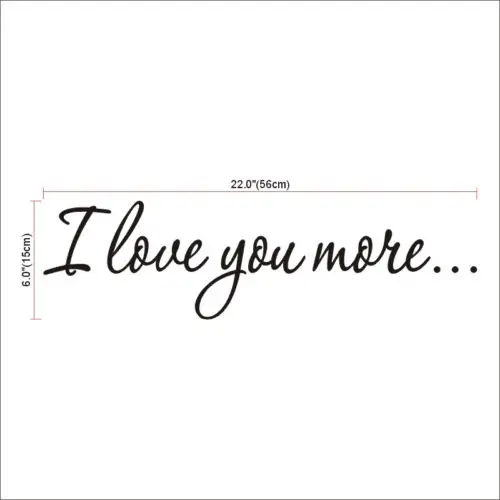 Я люблю вас больше наклеек на стену с цитатами съемные наклейки домашний Декор
