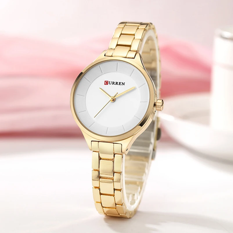 

Curren 9015 Women Watches Luxury Rose Gold Full Steel Dress Jewelry Quartz Watch Ladies Fashion Elegant Clock Relogio Feminino